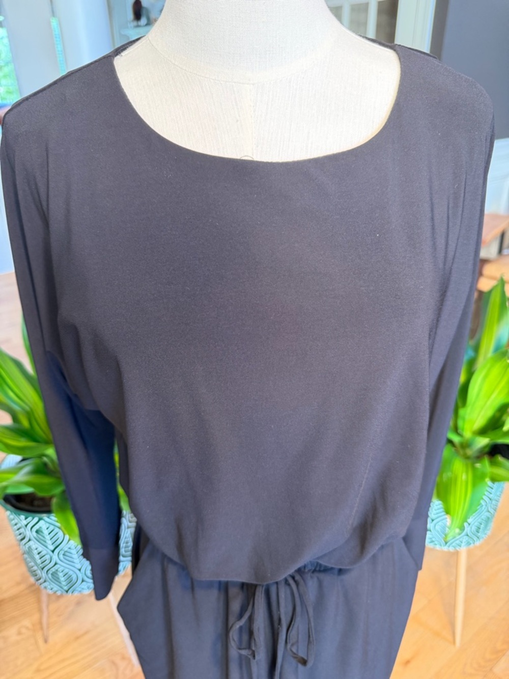 SOHO Apparel Classic Black Drawstring Waist Dress Pockets (GUC) - Picture 12 of 13